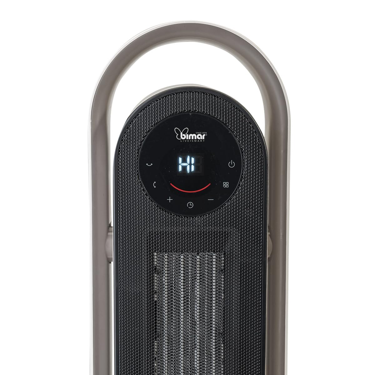 Bimar HP132 Termoventilatore PTC a Colonna 3D Elettronico, Stufetta 2000W a Basso Consumo con Telecomando e Timer 24h, Termostato Regolabile e 2 Potenze di Riscaldamento, Oscillazione Automatica