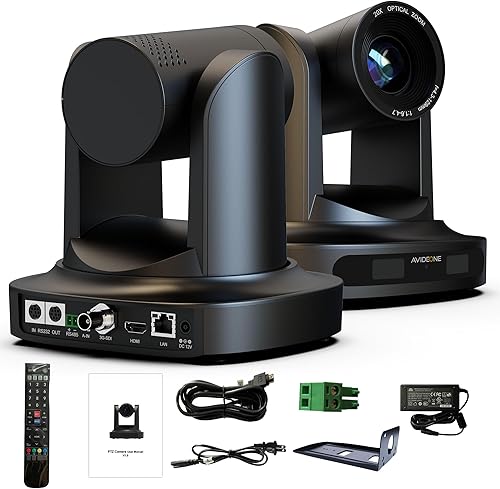 Miniatura 8 de Cámara PTZ zoom óptico 20X, salidas HDMI/SDI/IP, transmisión en vivo PoE, trípode, montaje en pared y techo