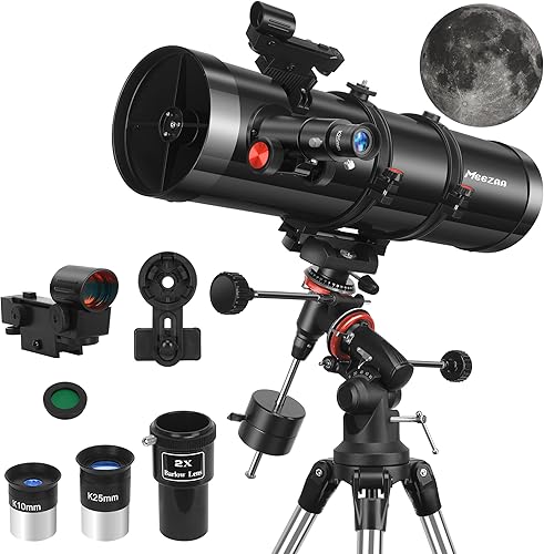 Miniatura 1 de Telescopio, telescopio reflector 150EQ para adultos principiantes en astronomía, telescopios profesionales ecuatoriales manuales astronomía con