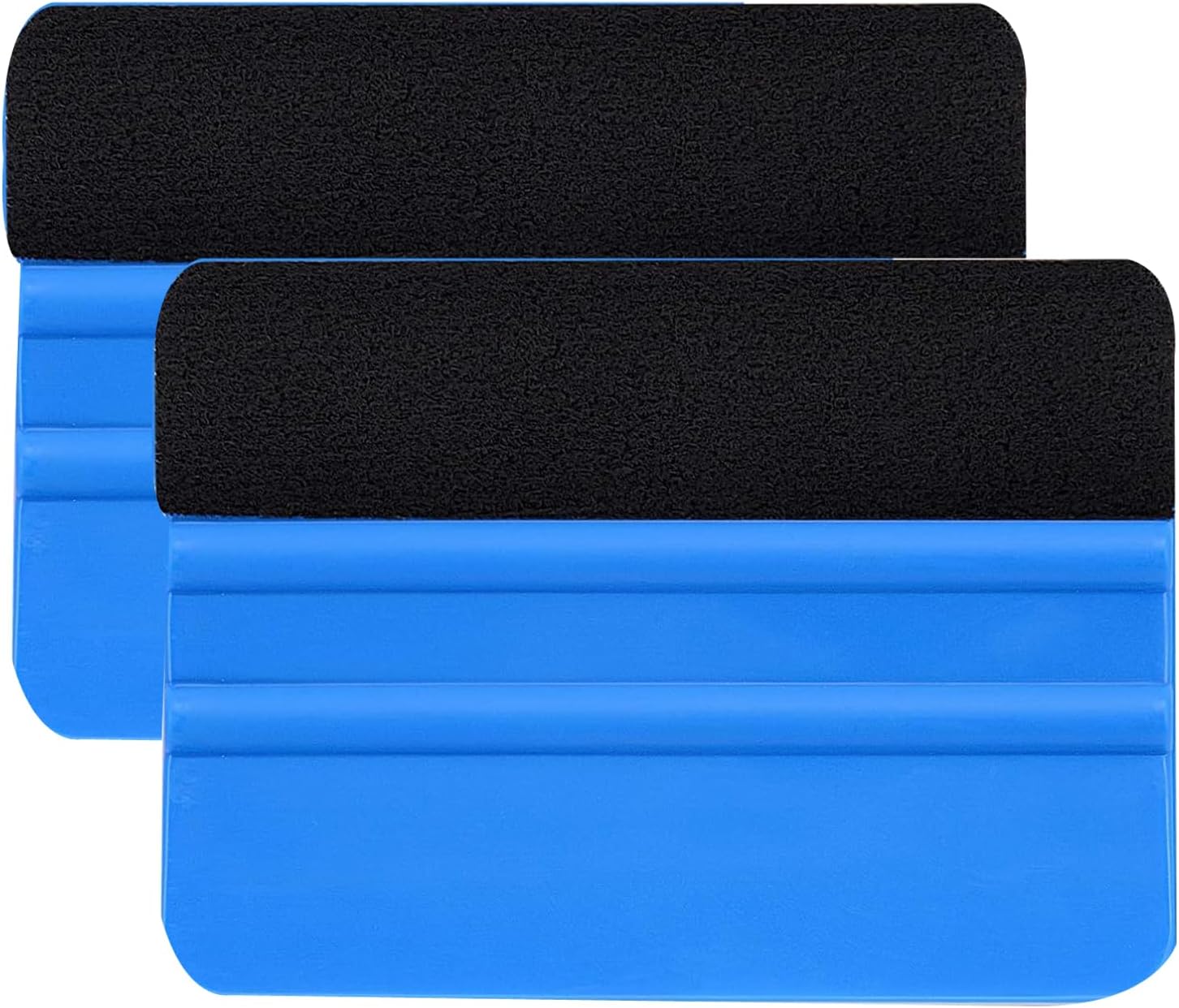 Pack of 2 squeegees for film, film squeegee, squeegee set, foiling tool, for tools of tile stickers, car films, protective films, furniture films, wall stickers (blue)