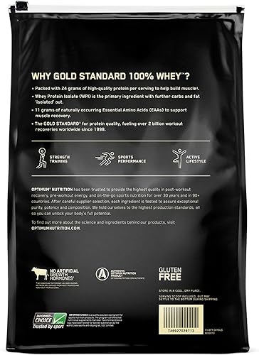 Vista 46 de Optimum Nutrition Estándar dorado 100% Proteína de Suero de Leche en Polvo, Pie de lima, 1.8 Libra