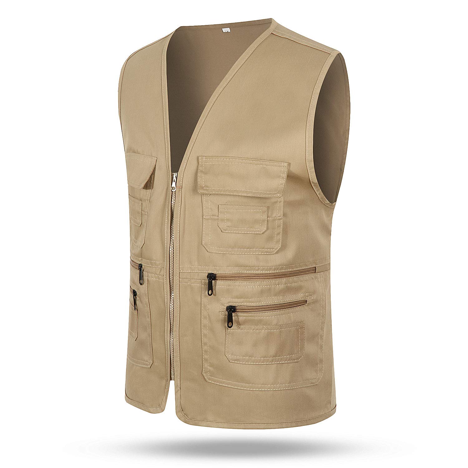 Gilet Multi Pocket Travel Vest Cargo Vest Men Men Sleeveless Cargo