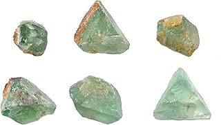 6PK Raw Fluorite, Mineral Specimens - Approx. 1