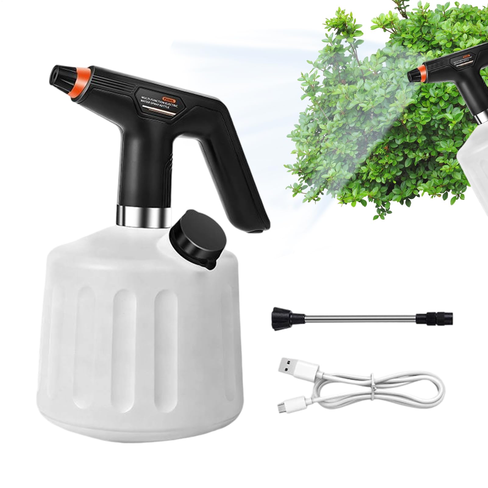 Vaporisateur électrique 2L rechargeable pour jardinage et nettoyage domestique