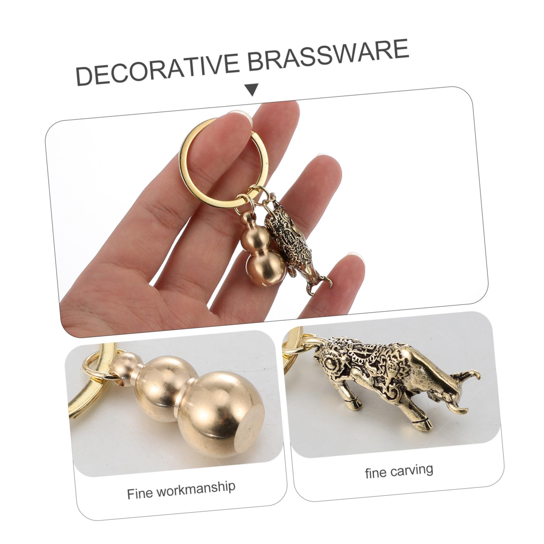 Healvian Portachiavi Retro Con Ciondolo Accessori Decorativi Per Chiavi E Borse Per Amanti Del Te E Del Feng Shui