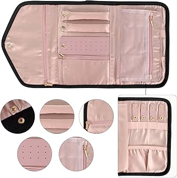 Borsa Viaggio Per Gioielli Portagioielli Rotolo Pieghevole - Borsa Organizer Per Collane E Braccialetti Borsa Organizer Gioielli