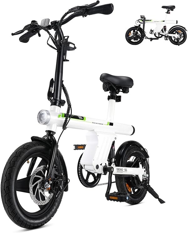 Finbike E Bike für Erwachsene, 7-Gang Elektrofahrräder mit Abnehmbar 7.8/13Ah Akku, 25 km/h,14/26 Zoll EBike für Herren Damen, Electric Bike mit Ablagen, Autolampen