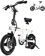 Finbike E Bike für Erwachsene, 7-Gang Elektrofahrräder mit Abnehmbar 7.8/13Ah Akku, 25 km/h,14/26 Zoll EBike für Herren Damen, Electric Bike mit Ablagen, Autolampen