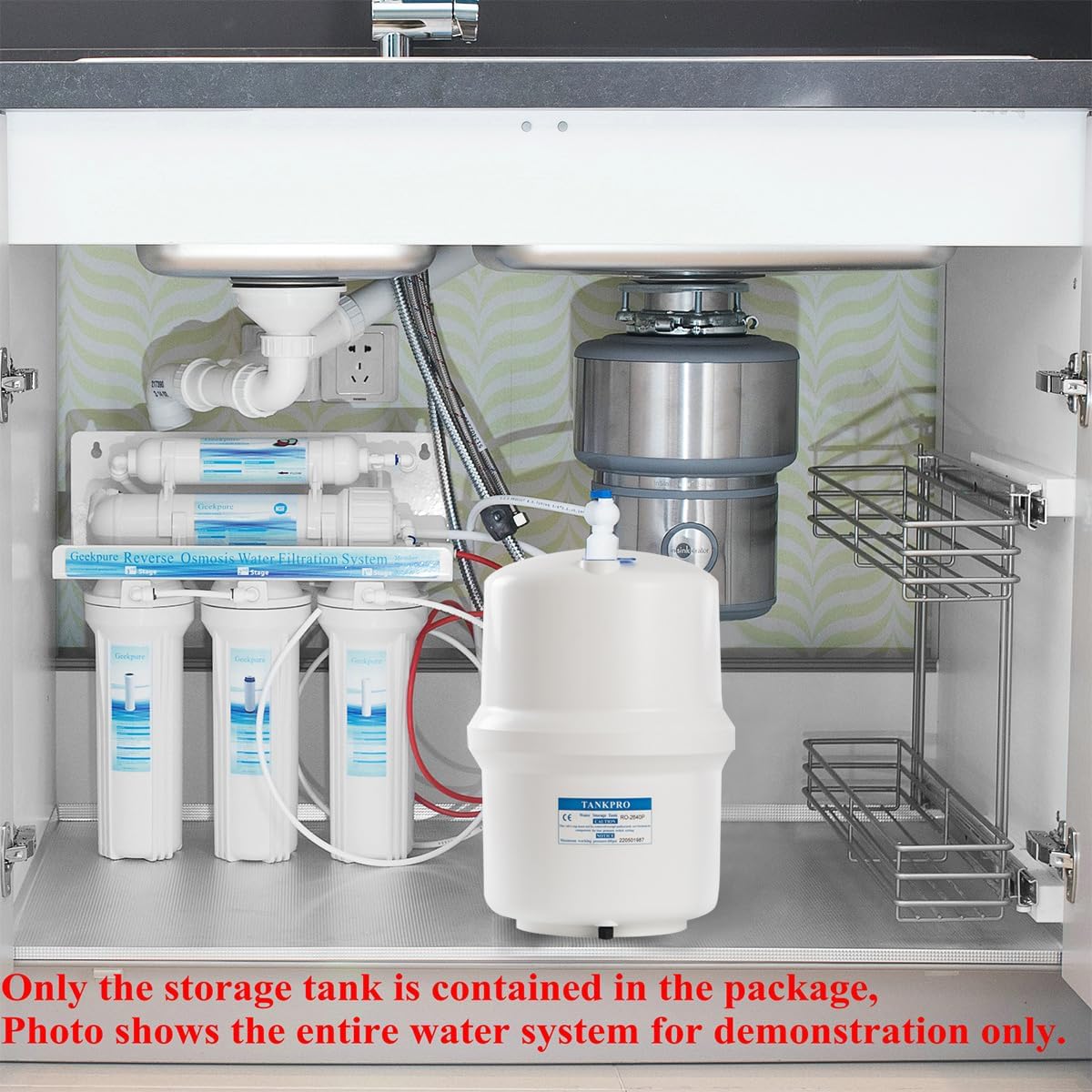 RO Tank Installed Under Sink