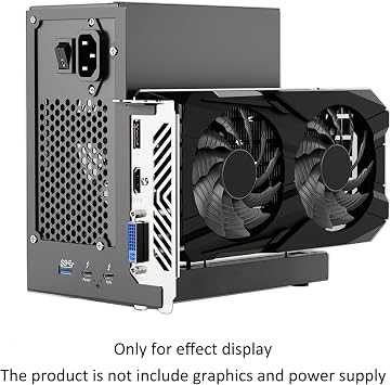 eGPU Enclosure Thunderbolt 3/4, USB4 PD 85W Charging, Daisy Chain, 40Gbps Rate Support, External GPU Dock Station, Supports NVIDIA/AMD PCIE, DC/SFX/ATX/Flex Power