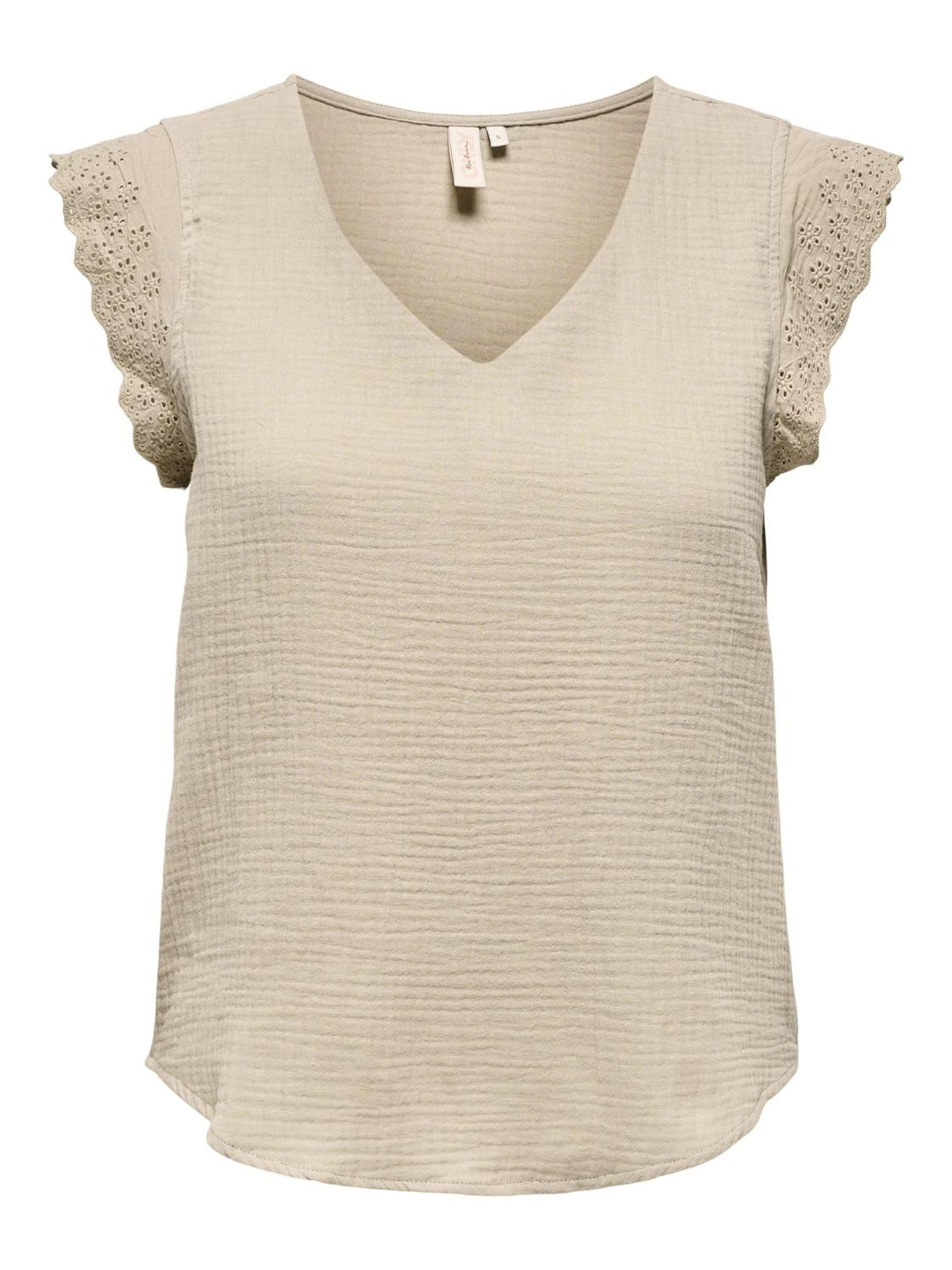ONLY Female top ONLTHYRA top, Oxford Tan, XS