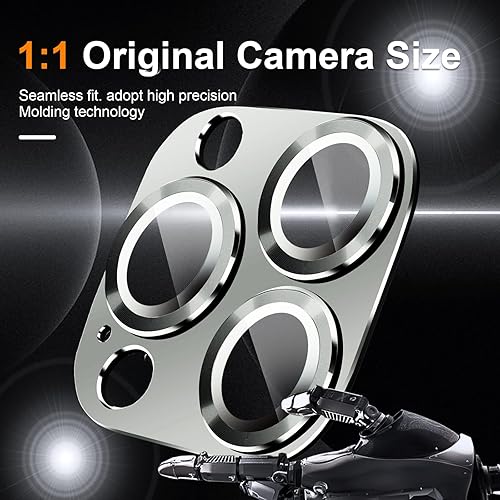 Miniatura 5 de Protector de lente de cámara para iPhone 15 ProiPhone 15 Pro Max, aleación de vidrio templado, protección completa contra caídas, cubierta de lente