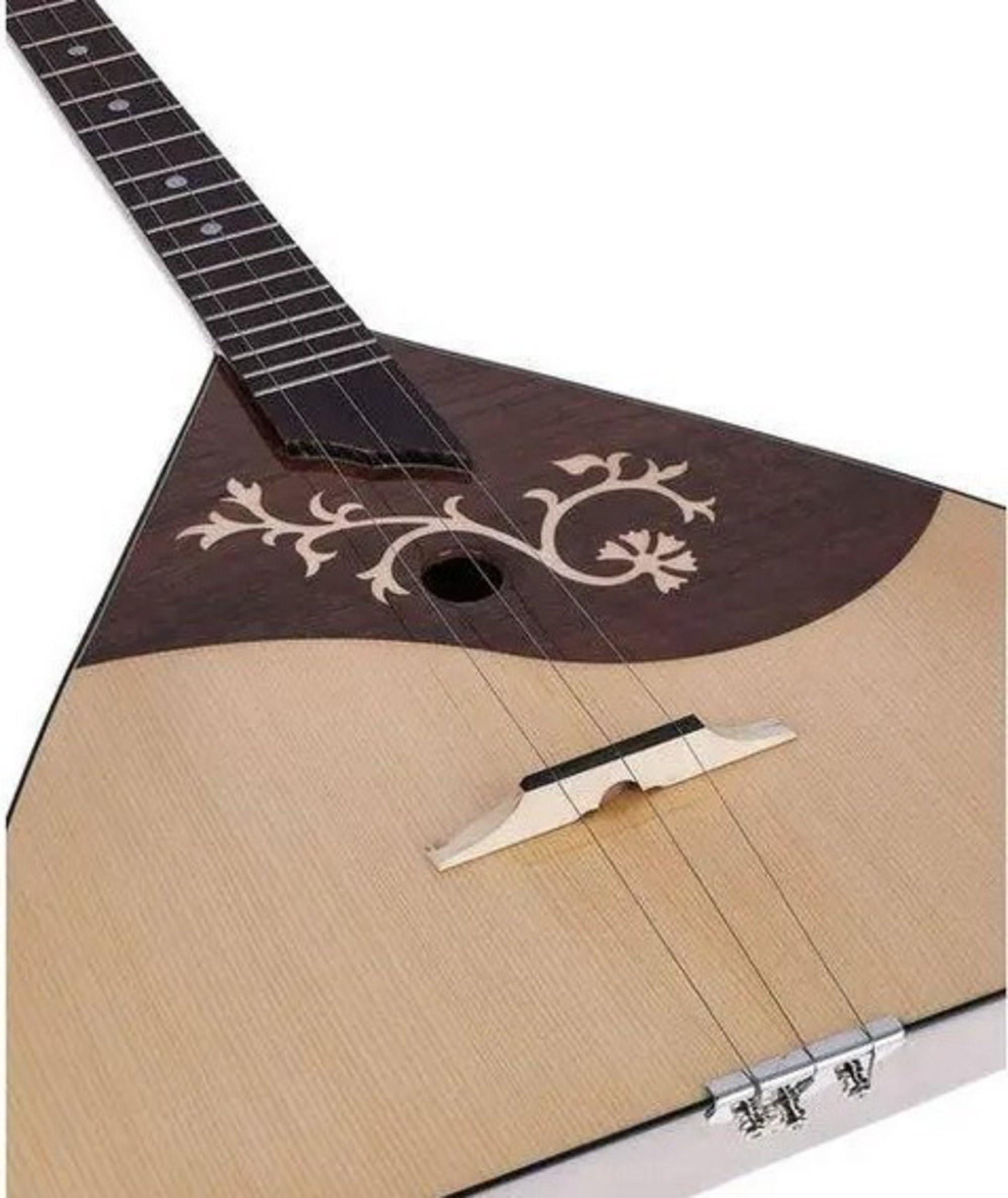 GEWA Prim Balalaika - 3-saitig - Massive Fichtendecke - Massive Ahornmuschel - 19 Neusilberbünde - Hochglanz - Made in Europe