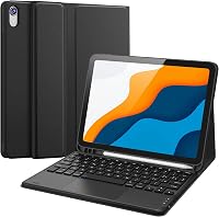 Earto iPad 10. Generációs Tok QWERTY Bluetooth Billentyűzettel és Touchpaddel - 10.9" (2022) - Levehető Billentyűzet, Apple Pencil Tartó, Fe 1