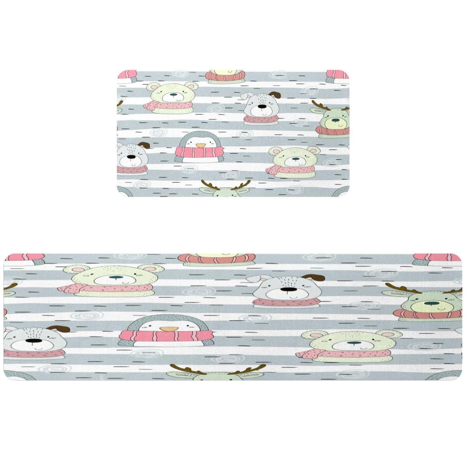 Tapis de cuisine motif écharpe chien pour sécuriser le sol de la buanderie et du couloir