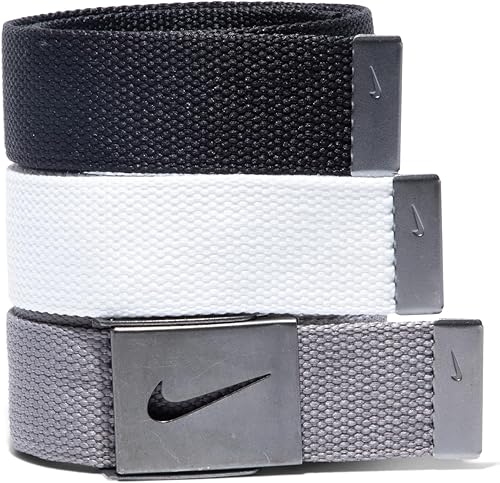 Miniatura 5 de Nike Paquete de 3 cinturones de tela de golf para hombre
