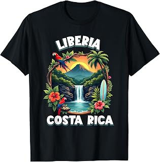 Liberia Costa Rica Souvenir Tropical Beach Vacation Travel T-Shirt