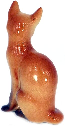 Miniatura 2 de Figura coleccionable de porcelana Lomonosov de zorro rojo sentado