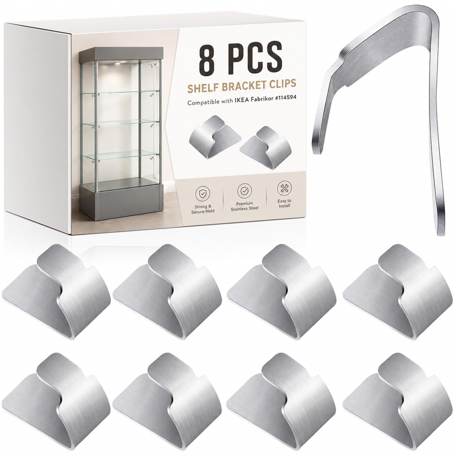 IKEA Shelf Clips - Maximize Cabinet Space -1