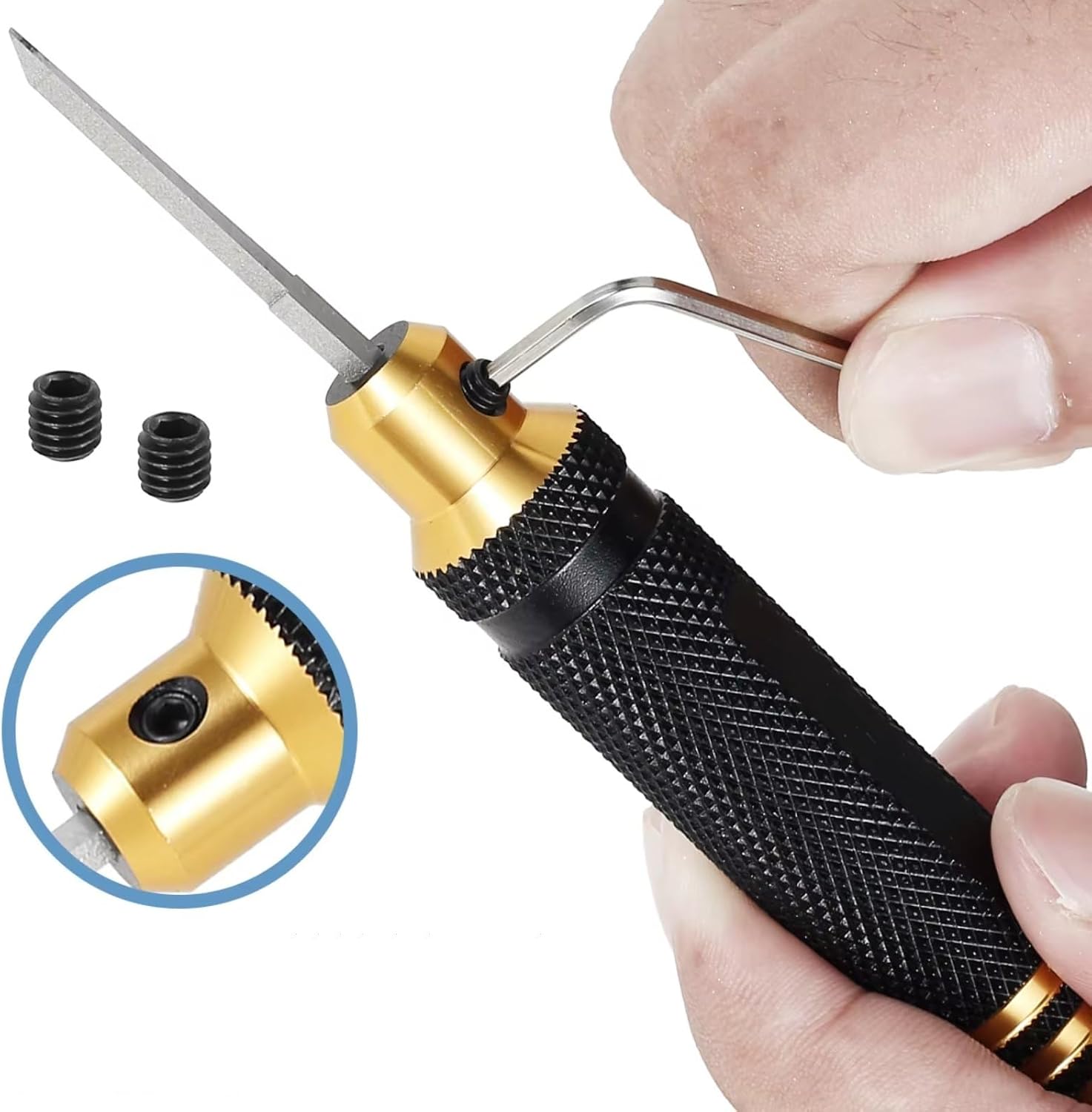 RC Car Disassembly Tool Model Chisel with Blades Gundam Resin Carved Scribe Line for Hobby Cutting Tool Chisel 7 Blades Tools for RC Car Drone Repairing