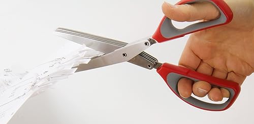 Miniatura 4 de Westcott Tijera trituradora multiusos de 8 pulgadas, color rojo