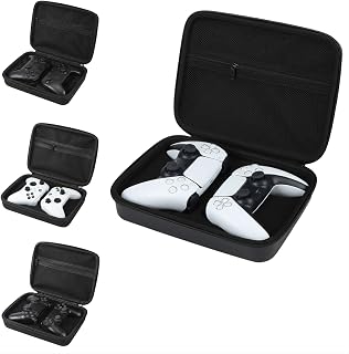Bolsa Case Estojo Maleta Protetora Viagem Rigida Preta Premium Para Controle Compativel Com Ps5 / Ps4 / Xbox / Switch Pro