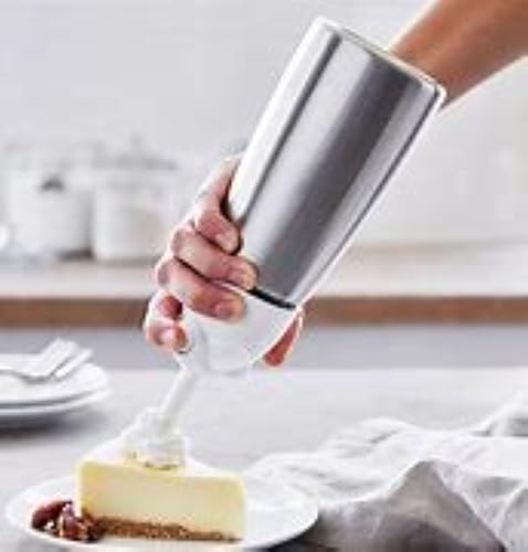 Vista 6 de iSi North America Easy Whip Plus (1 pinta) - Batidor de crema con botella de acero inoxidable, fácil de usar para aderezos con sabor casero