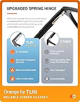 Vista 4 de TIJN - Gafas de bloqueo de luz azul - Armazón cuadrado de anteojos para estudiosos - Gafas de juego de computadora Anti Blue Ray