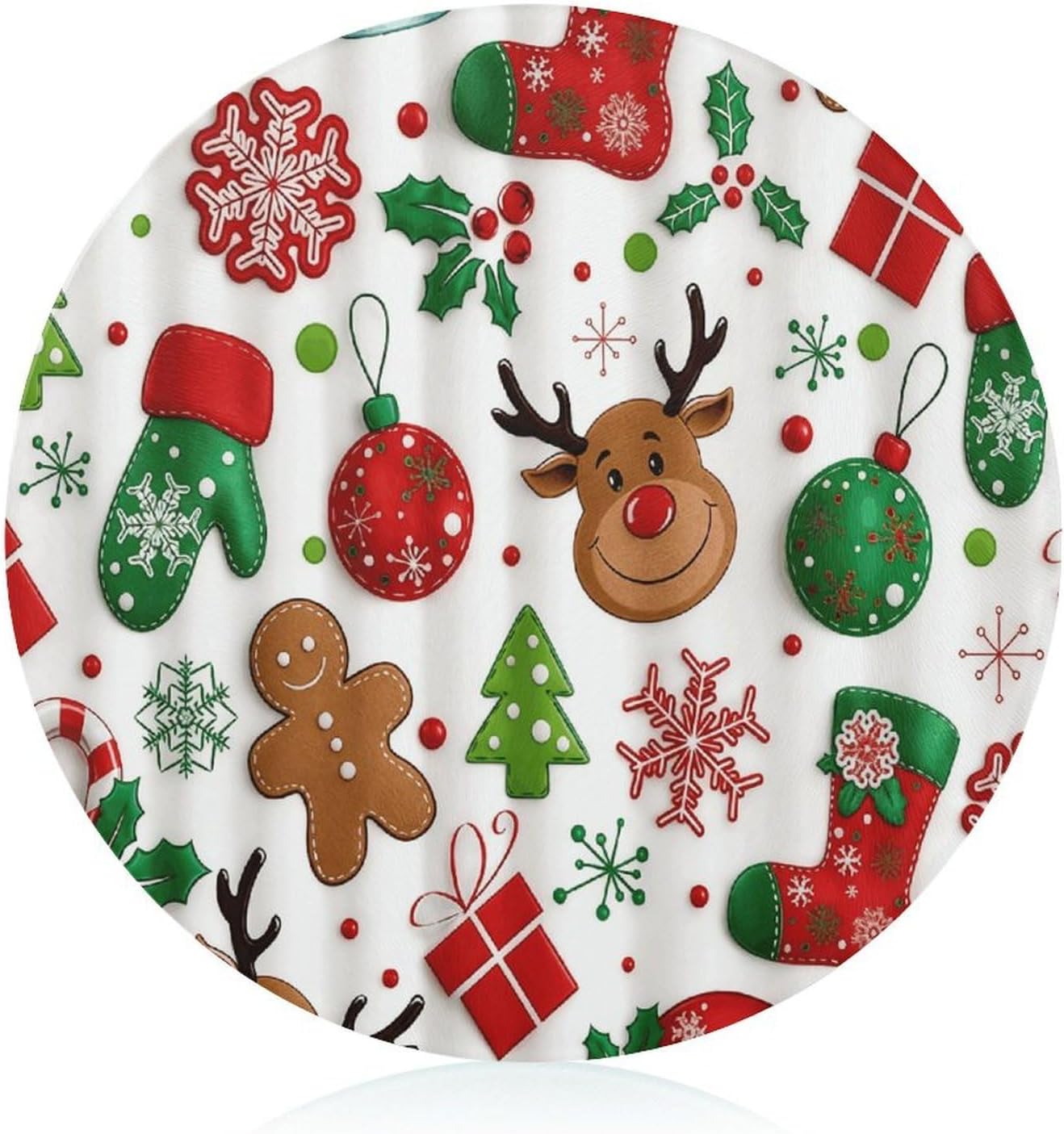 Reindeer Gingerbread Man Tempered Glass Cutting Boards for Kitchen