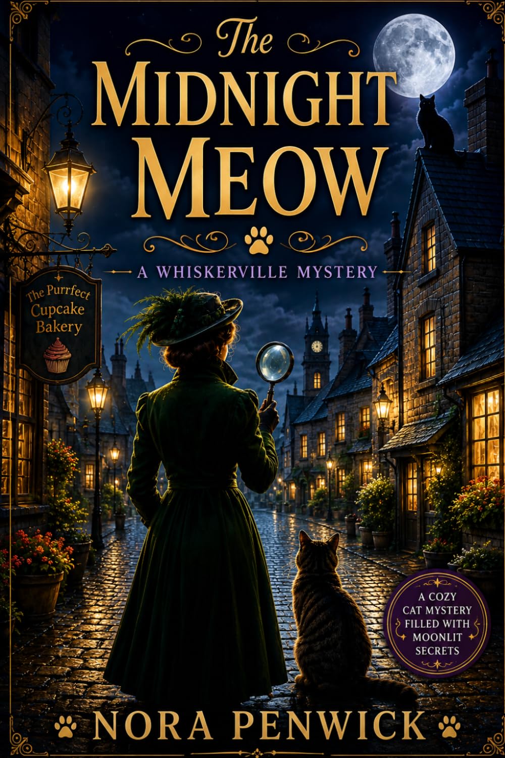 The Midnight Meow: A Cozy Cat Mystery Filled With Moonlit Secrets (The Whiskerville Mysteries)