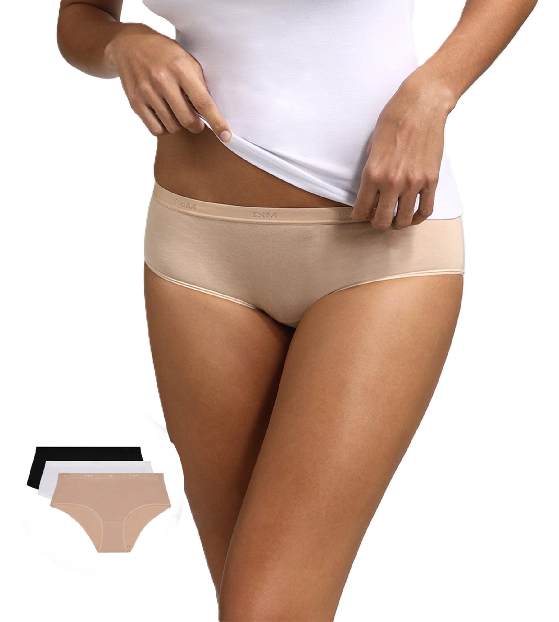 Dim Juego De 3 Bóxers Les Pockets Ecodim Acabado Invisible Mujer x3