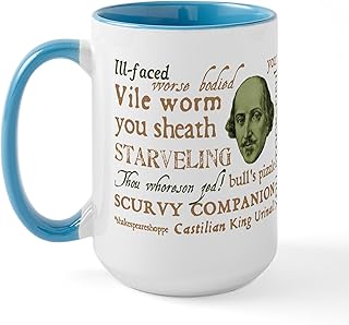 CafePress Shakespeare Insults Large Mug 15 oz (444 ml) Ceramic Coffee Mug
