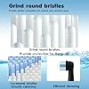 10 cabezales de repuesto compatibles con Oral-B iO series 3 4 5 6 7 8 9 10, con cerdas medianas, negro 5
