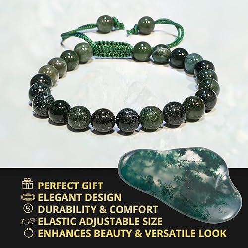 Miniatura 3 de Bracelet Healing Crystal Bracelet for Women, Men Chic Gemstone Bracelet for Men and Women 8mm Round Bead Bracelets for Spiritual Healing,