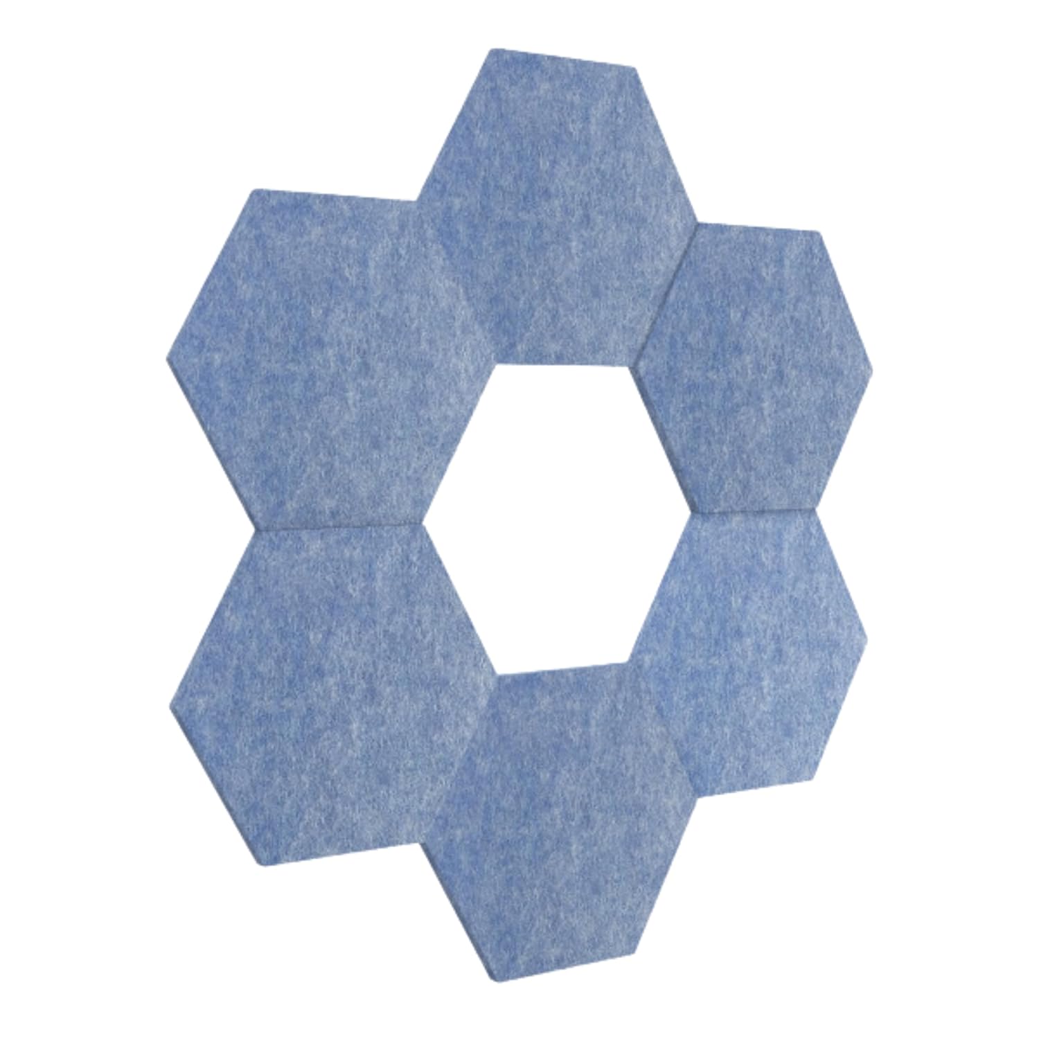 FSE 373-RCLMHEX005 Reclaim Stick-On Decorative Acoustic Panels - Light Blue 6-Pack