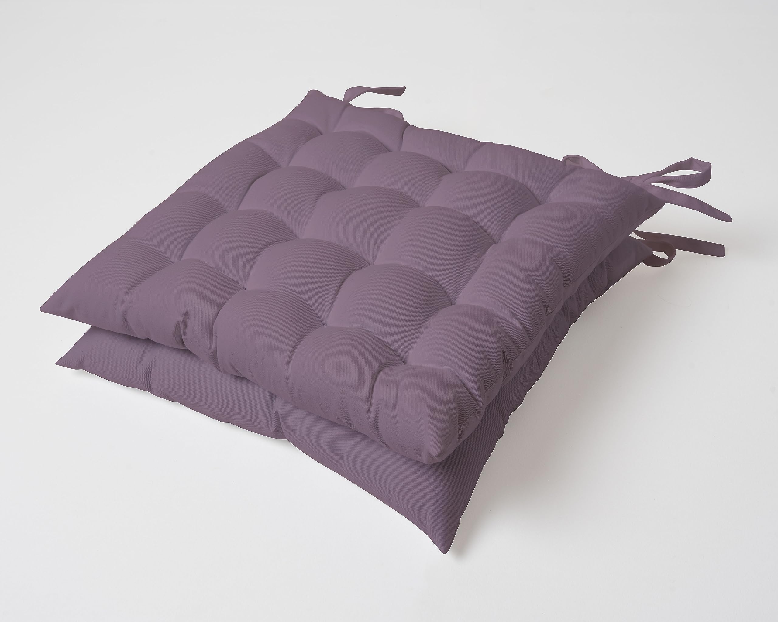 SKANDA FAB Cotton Chair Cushion Pads | Soft Square Chair Pad For Dining, Office, And Car Seats | Lilac Purple, 40X40X8 Cm (Pack Of 2) (B0C9LQJ7J9) Amazon Price History, Amazon Price Tracker