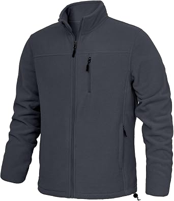 Fleece Jacket Mens Zip Up Polar Lightweight Soft Jacket