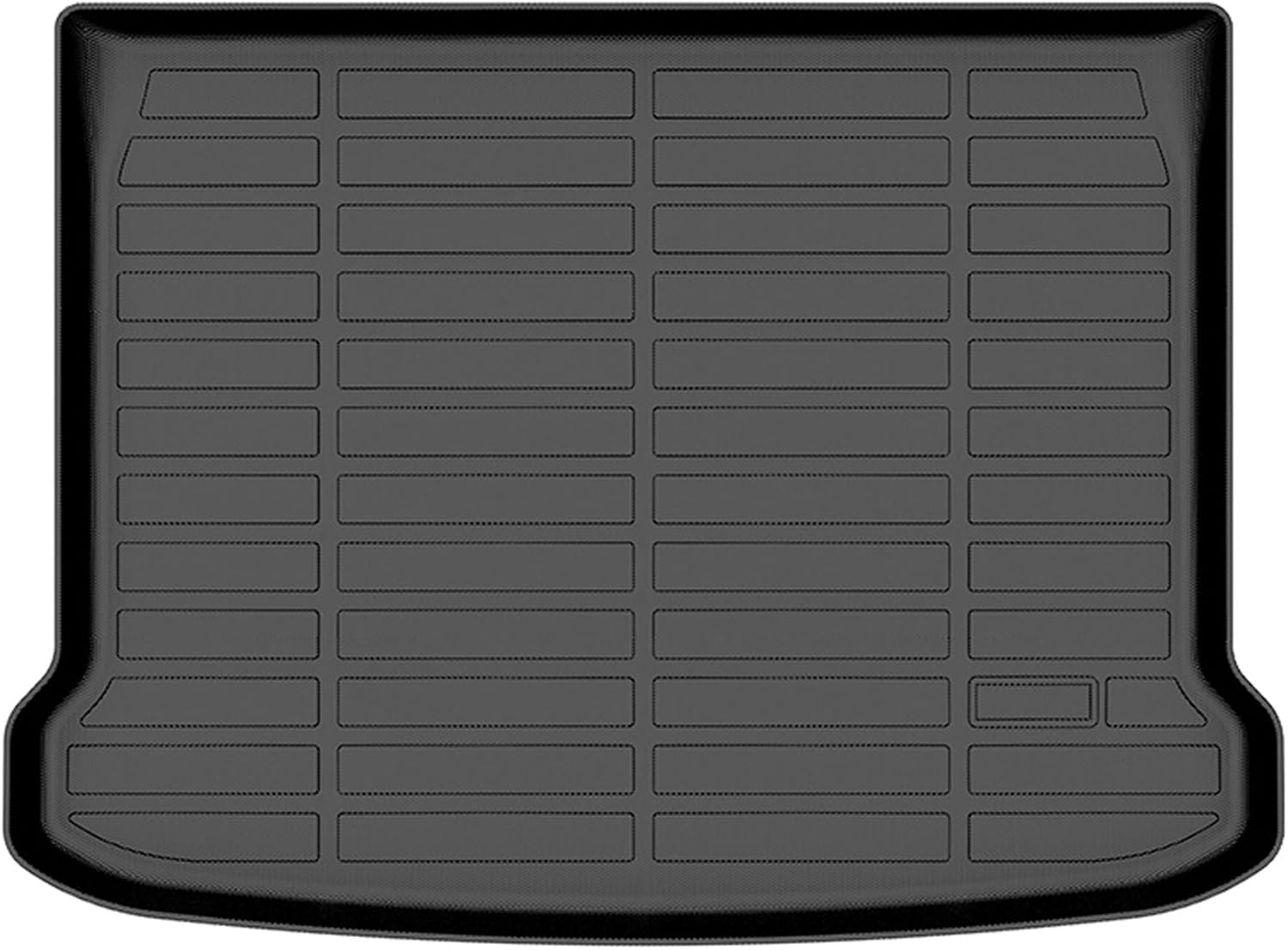 Rear Cargo Liner Rear Trunk Mat for Mazda 3 Hatchback 2019-2025 Anti-Slip Trunk Cargo Luggage Boot Tray Mat TPE 1 Pc Long Grid Pattern