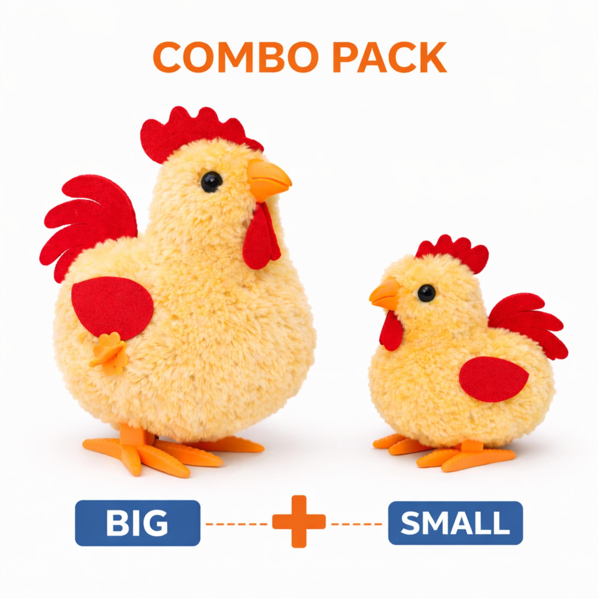 Buy Pull Back Dancing Hen Toy Combo Pack (Big & Small) | Wind Up