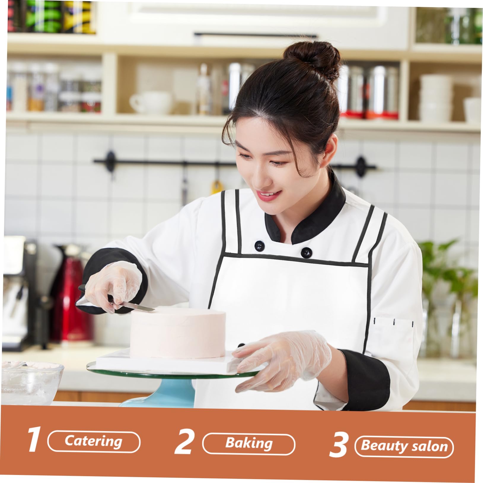 OSOLADY Waterproof Apron Hair Stylist for Women Hair Dresser for Women Aprons for Women with Pockets Women Apron Mens Chef Apron Hairstylist Apron Mens Apron Cooking Tpu