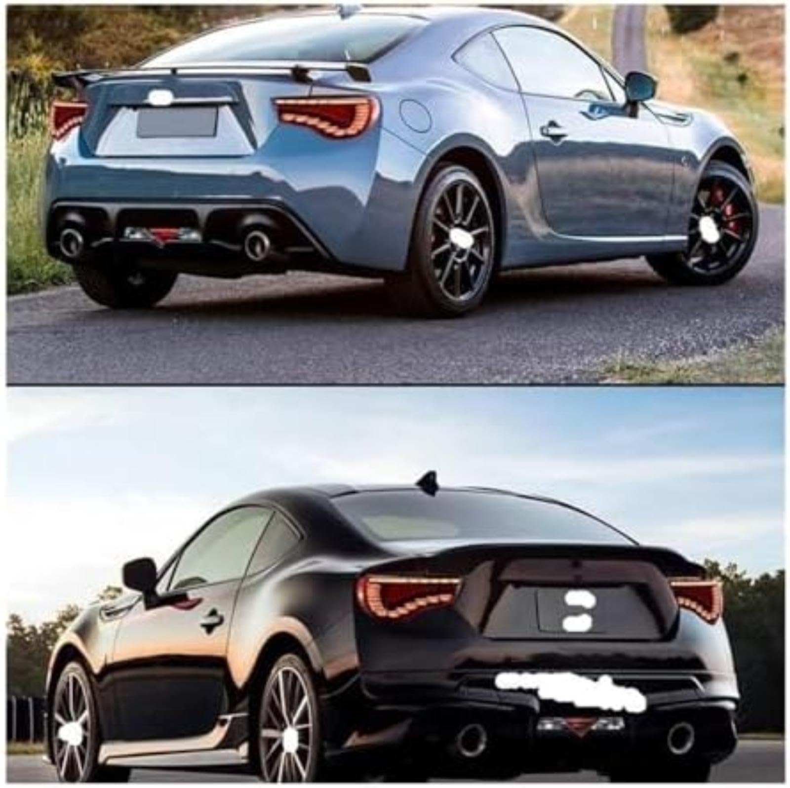 Dla TOYOTA, 86 2012-2020 tylne światła cofania Car Styling 2 szt. Tylne światła zespoły świetlne kierunkowskaz Lampka kontrolna lusterka bocznego (2pcs Smoke) Lampka (2pcs Smoke)
