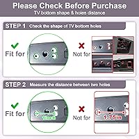 Vista 2 de Soporte de TV de 60 y 65 pulgadas para patas de TV LG, para UQ UJ UK UM UN Series 60UQ7950 60UQ8000 60UJ6050 60UK6090 60UM6900 60UN7300 65UJ6300