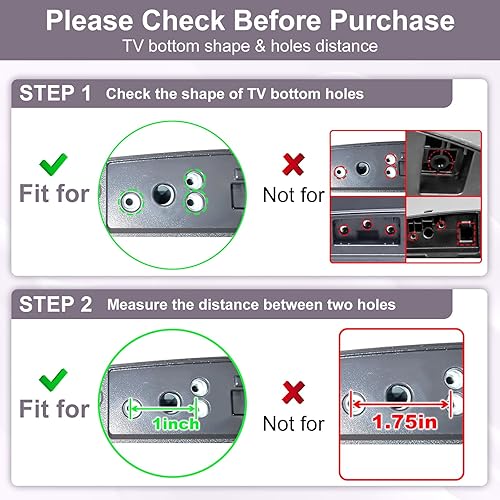 Miniatura 2 de Soporte de TV de 60 y 65 pulgadas para patas de TV LG, para UQ UJ UK UM UN Series 60UQ7950 60UQ8000 60UJ6050 60UK6090 60UM6900 60UN7300 65UJ6300