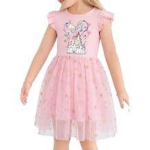 Toddler Girls Tulle Dress Ruffle Party Sequin Tutu Dresses Summer Sundress