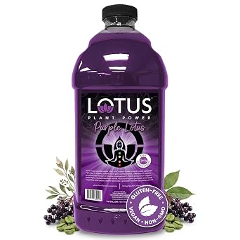 Purple Lotus Plant Power Energy Drink Concentrate, PP7TM Formula | Natural Caffeine, Plant-Based Organic Ingredients, Organic Cane Sugar Beverage, 15 Mix Makes 64 6oz Drinks