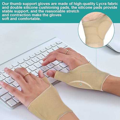 Miniatura 3 de WooTshu Soporte para el pulgar, férula para el pulgar CMC para aliviar el dolor, artritis, tendinitis, esguinces, distensiones, túnel carpiano e