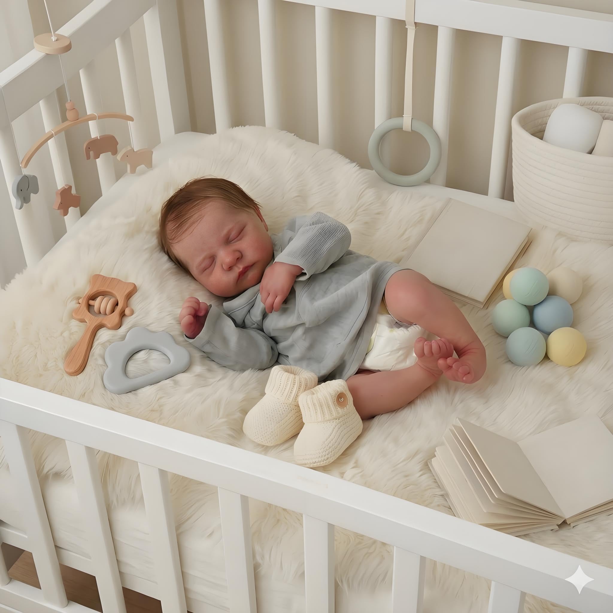 QXYIXZ 19” 49 Cm reborn baby dolls, Realistic Silicone Reborn Baby Doll - Washable Full Body Realistic Appearance baby dolls silicone full body,Boy