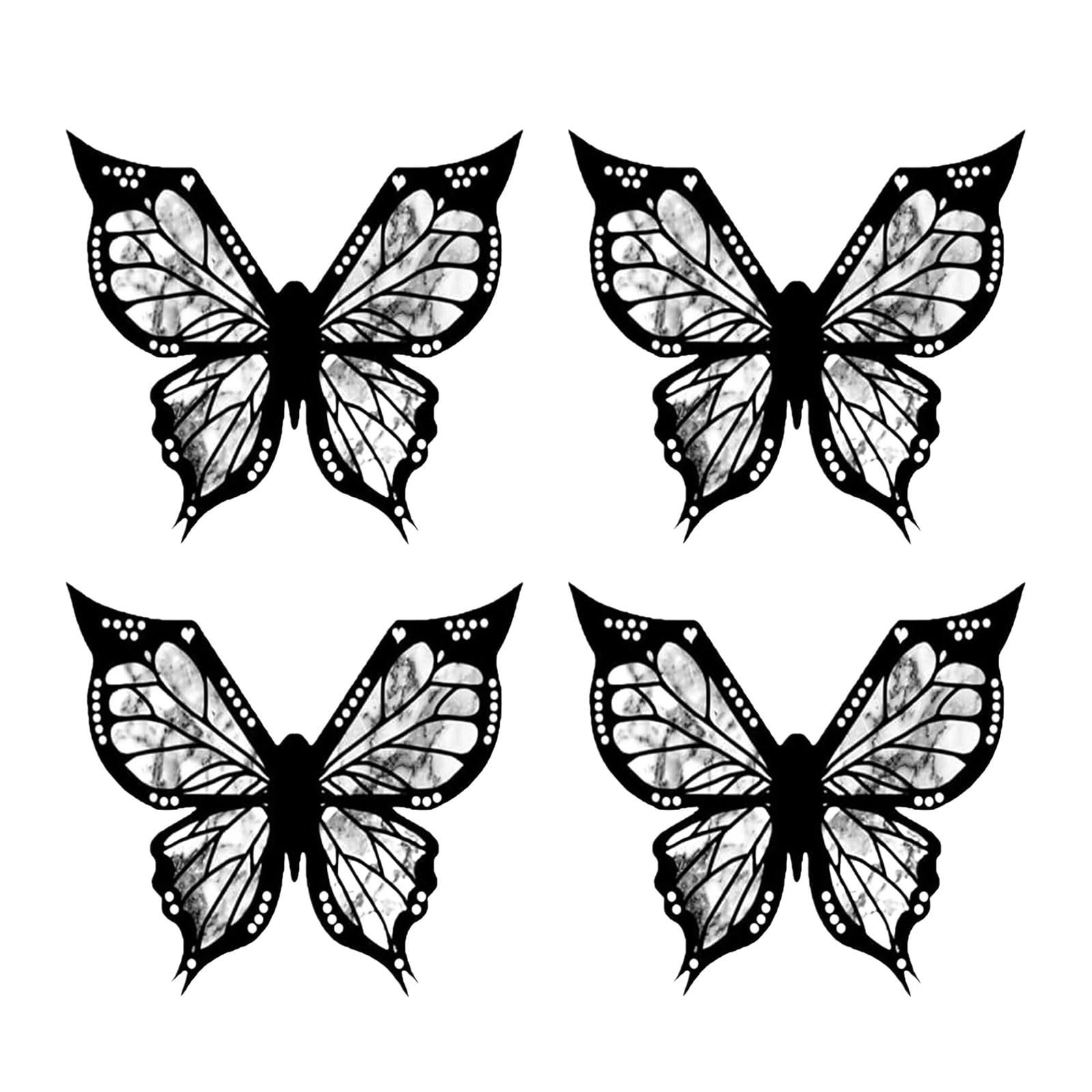 Yhplxyuus Eyeliners Eyeshadow Stencils Butterfly Winged Eyeliners Guide Templates Tool Professional Eye Makeup Tool Butterfly Stencils for