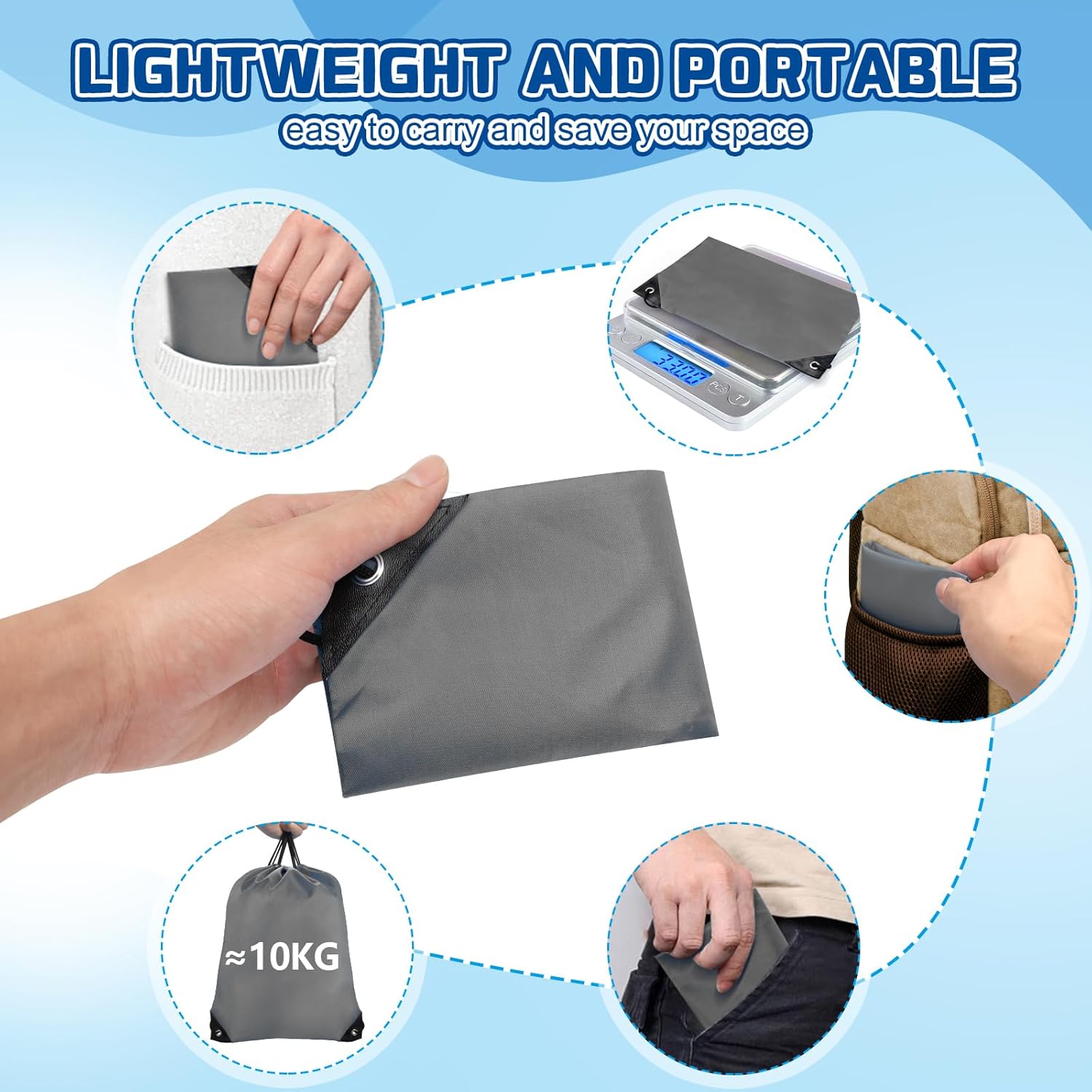 Grneric Drawstring Bags 28 PCS Drawstring Backpack Bulk String Backpack Cinch Bag Sackpack for Men Women Gym (Grey)