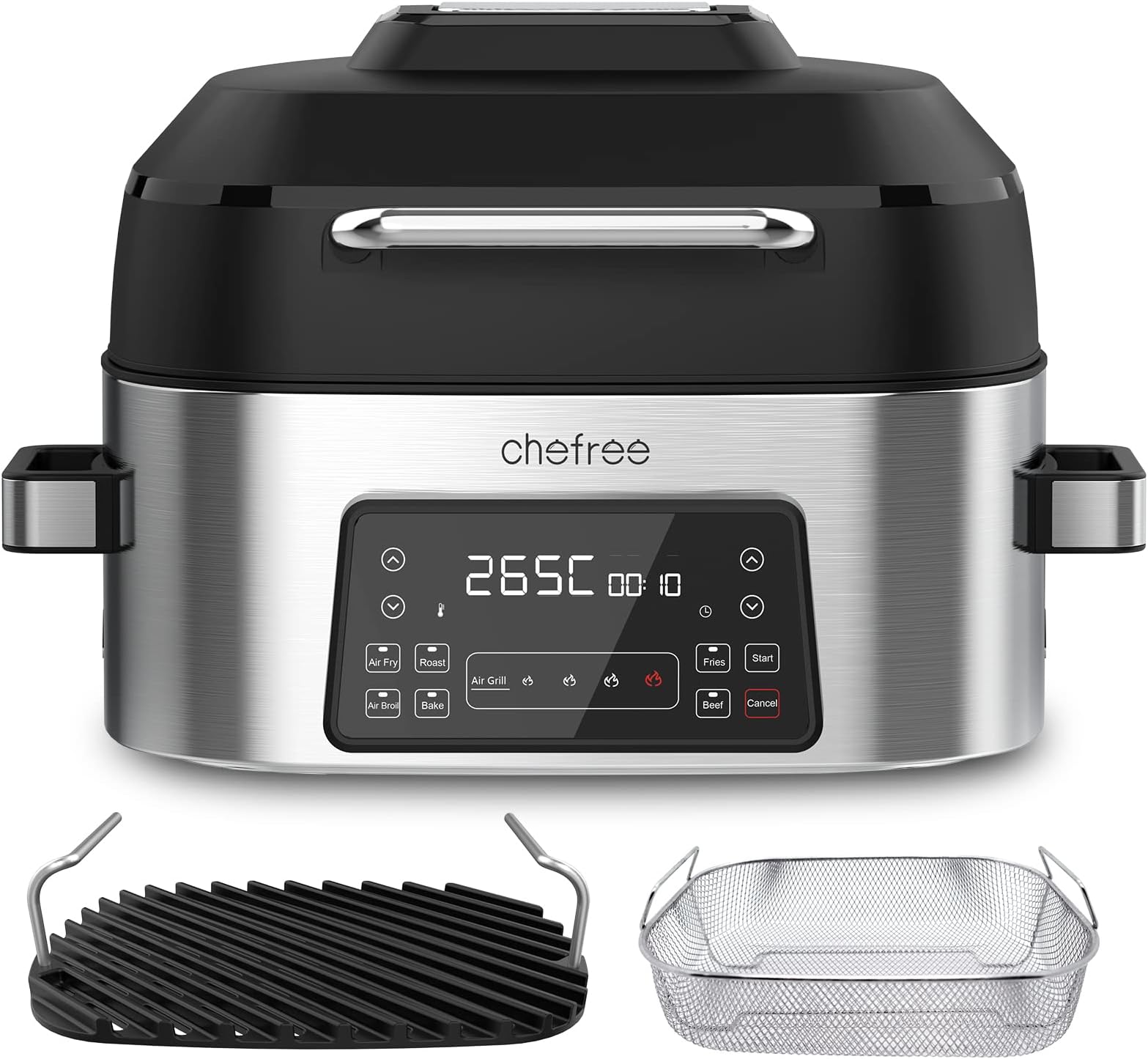 Friteuse à Air Numérique 6L 1200W - Cuisson Rapide, Fenêtre De Visualisation, Commande Tactile, Multifonction (friture, Cuisson, Grill), Pour Usage Domestique